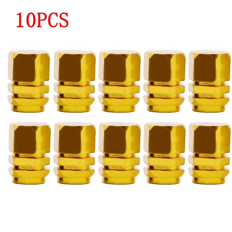4/10PCS Aluminum Car Tire Valve Stem Caps – Waterproof Airdust-Proof Rim Covers