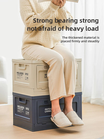 Foldable Household Storage Box: Organize Clothes, Quilts, Toys, and More - Stylish Living Room Storage Basket