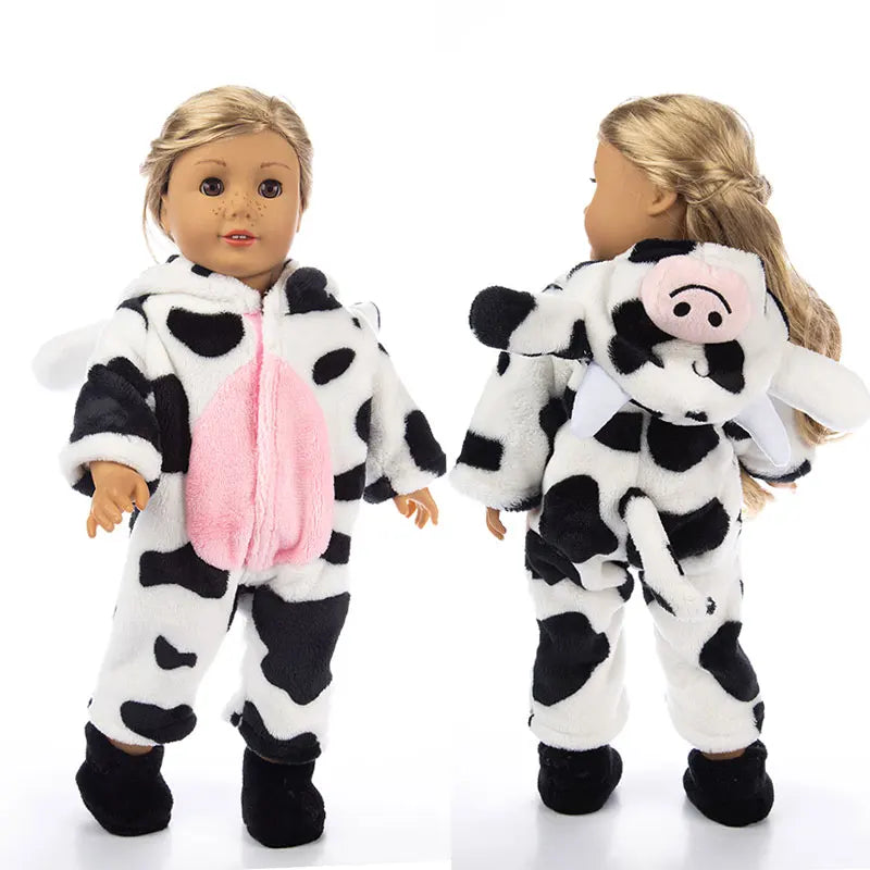 Animal Pajamas for 18-inch Dolls – Clothes & Accessories for American Girl & Our Generation Dolls