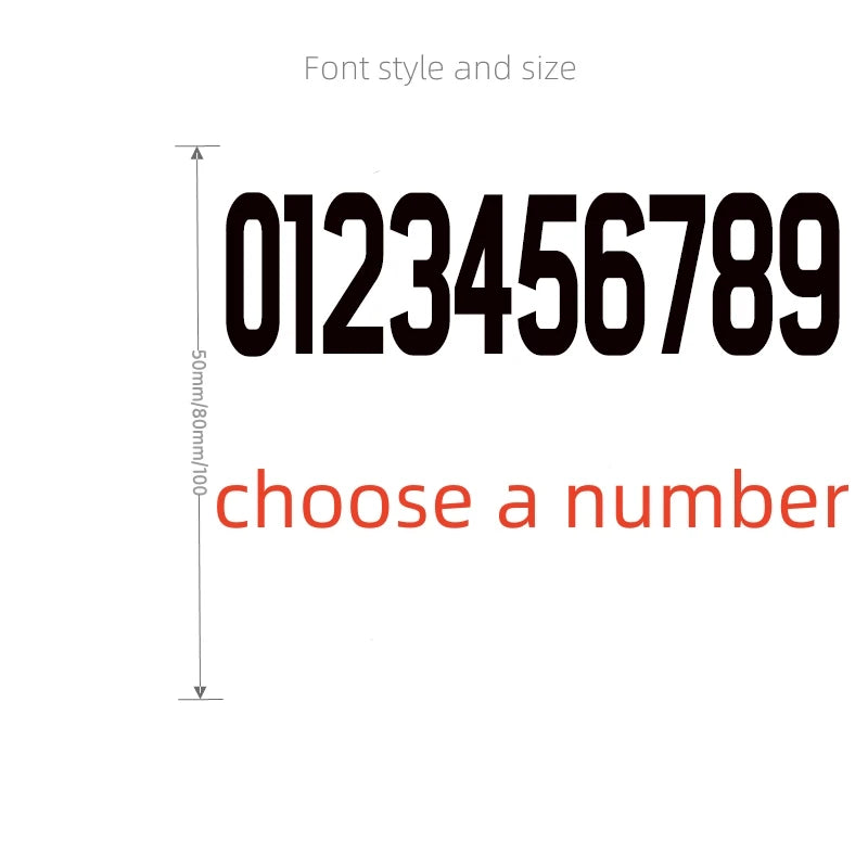 3D Mirror Acrylic Alphabet Wall Stickers – Black English Letters & Numbers for Personalized Door & Room Decor
