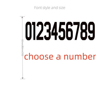 3D Mirror Acrylic Alphabet Wall Stickers – Black English Letters & Numbers for Personalized Door & Room Decor