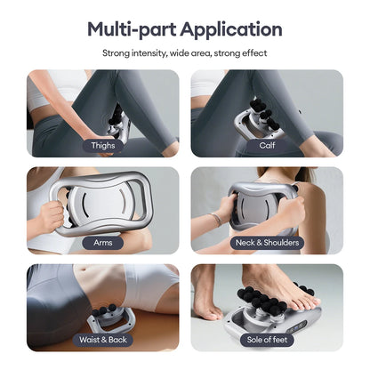 48-Head Body Massage Gun — High-Frequency Vibration Fascia Massager for Neck, Back, Waist, Thigh & Shoulder Muscle Relief