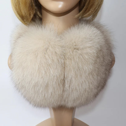 Real Fox & Raccoon Fur Earmuffs – Warm Winter Ear Warmer for Women and Girls, Plush Genuine Fur Accessory