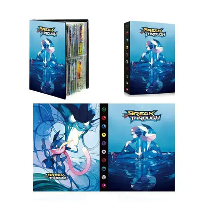 Pokémon Trading Card Binder - 4-Grid Collectible Card Album Holder for Kids and Trading Card Collections