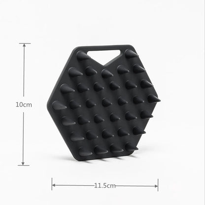 Silicone Scalp & Toilet Scrubber with Hook – Reusable Bathroom Accessory with Non-Slip Grip Holder