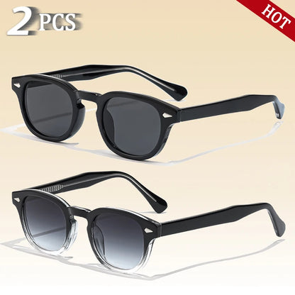 CATERSIDE Retro Small Circular Sunglasses — Luxury Punk Design Shades for Men & Women, Business & Party UV400 Eyewear