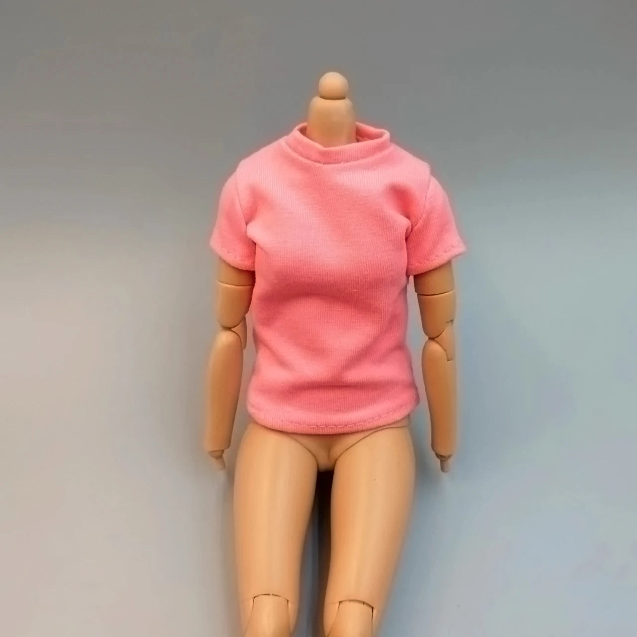 1/6 Scale Black T-Shirt for 12" (30cm) Action Figures — Male & Female DIY Model Accessories