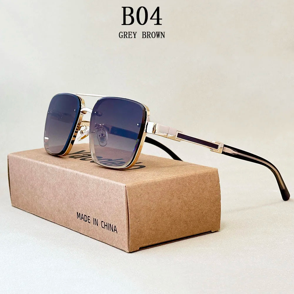 Luxury Square Sunglasses — Vintage Unisex Fashion Shades with UV Protection for Men & Women