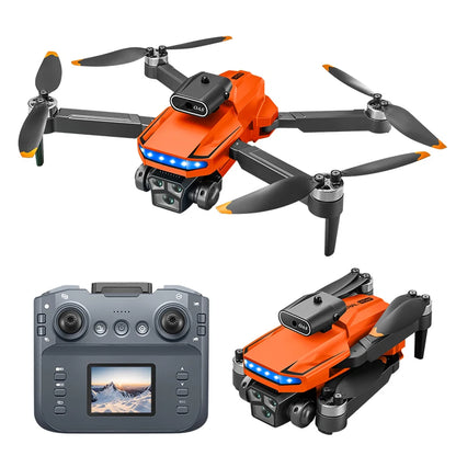P18 RC Drone with Dual 8K Cameras – Obstacle Avoidance Professional Quadcopter with Electronic Control, Kids Gift Toy
