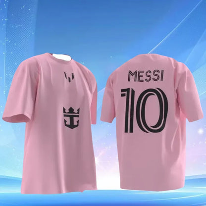 Argentina Miami International No.10 Messi Jersey – Comfortable, Breathable Football T-Shirt for Men & Children
