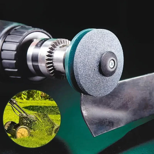 Electric Lawn Mower Blade Sharpener - Wear-Resistant Grinding Tool with Whetstone Sander for Easy Sharpening