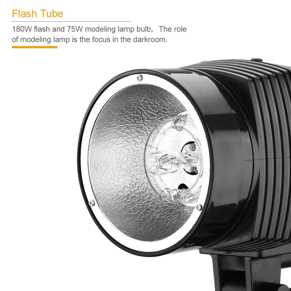 Godox K180A 180Ws Studio Strobe Flash - Photography Fill Light for Studio Video & Photo Shoots