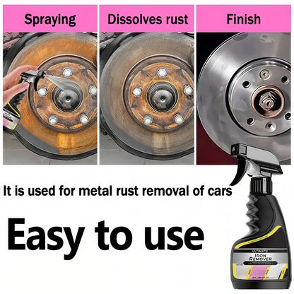 Car Rust Remover Spray – Quick Cleaner for Wheels, Exhaust Pipes & Metal Surfaces, Rust & Iron Powder Removal