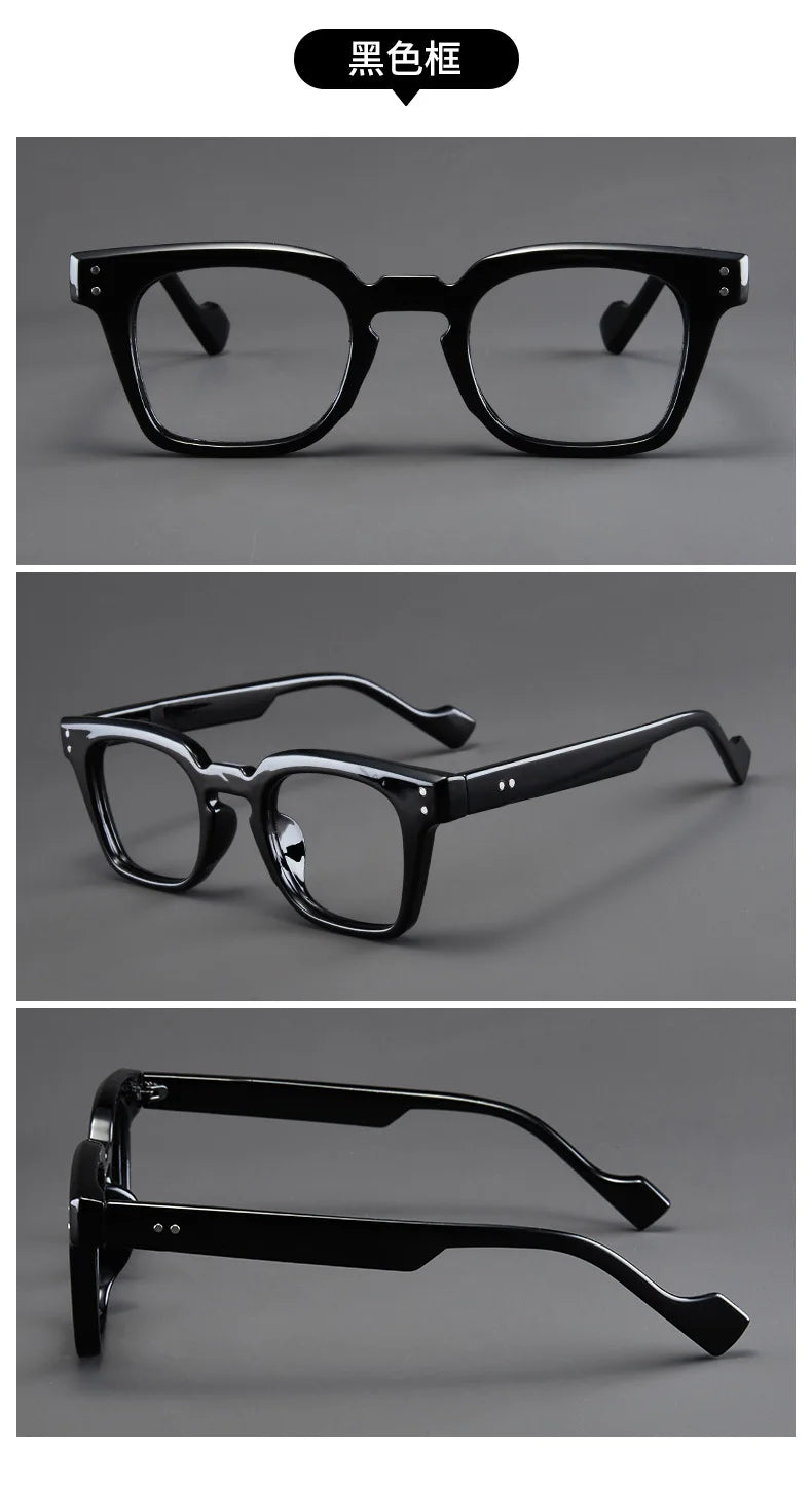 New Retro Square Frame Reading Glasses – High-Definition Printed Presbyopia Glasses for Men & Women