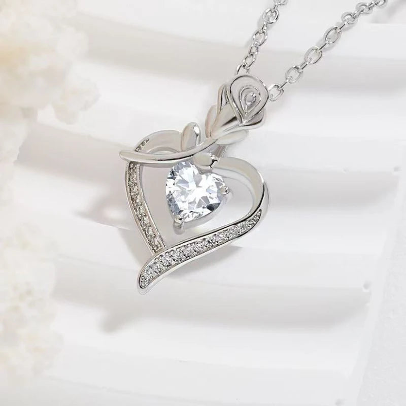 Heart Pendant Necklace - Elegant Hollow Design Jewelry Gift for Mother’s Day, Best Friends & Special Occasions