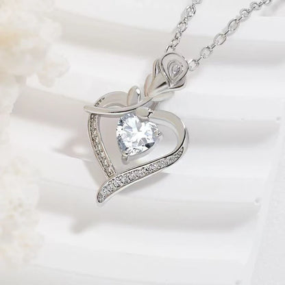 Heart Pendant Necklace - Elegant Hollow Design Jewelry Gift for Mother’s Day, Best Friends & Special Occasions