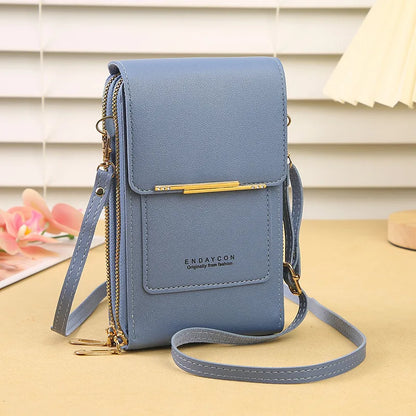 Crazy Bag Women's Fashion Touch Screen Lock Cell Phone Bag – Mobile Phone & Card Holder Crossbody Shoulder Bag