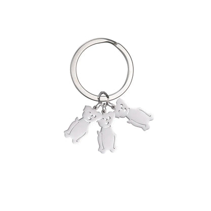 Personalized Kids & Family Keychain – Custom Name Key Chain for Mother’s Day, Couples, Boys, Girls, Pets, Mom, Dad, Baby Gift