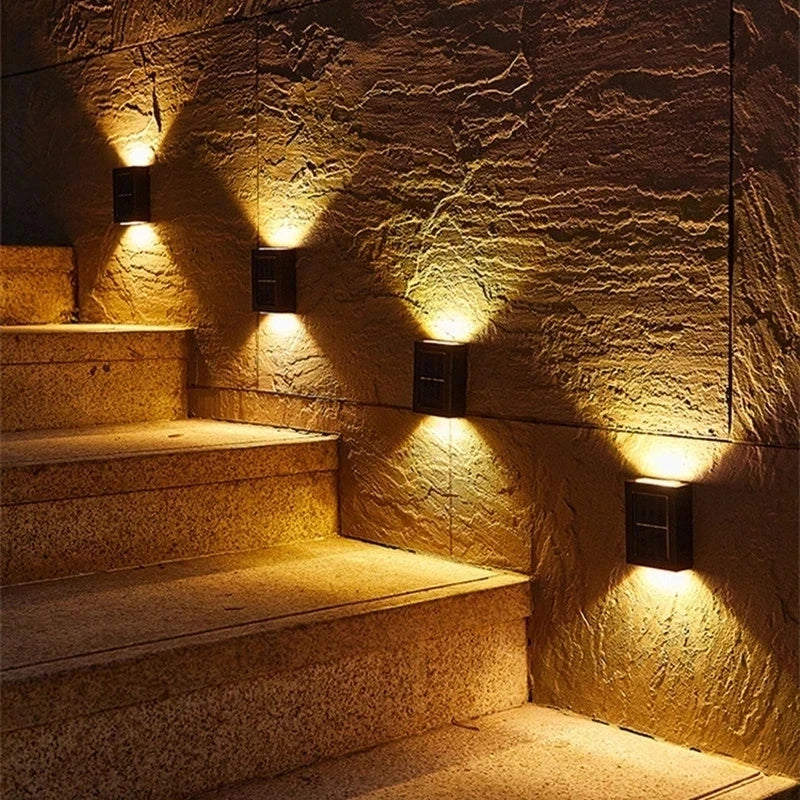 Solar LED Outdoor Wall Light - Waterproof Solar Sensor Lamp for Garden, Yard & Street Decoration