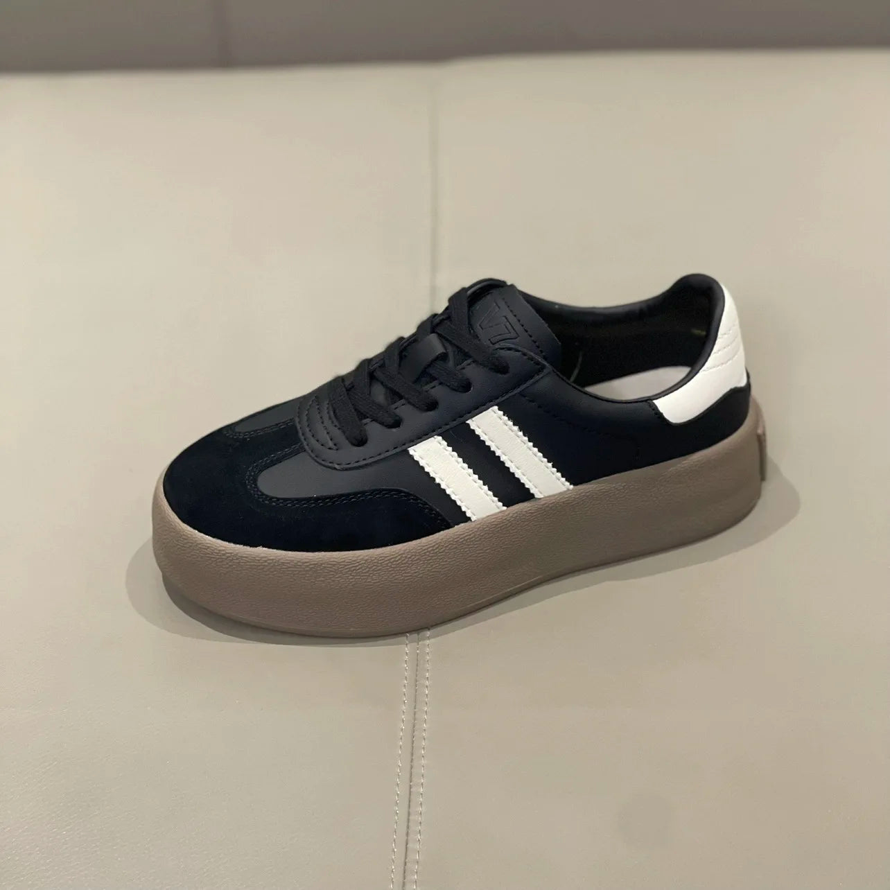 2024 Women's Sports Shoes - Thick Sole Casual Board Shoes with Soft Cowhide & Training Increase
