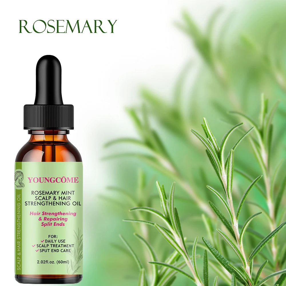 ARosemary Mint Organic Hair Oil – Prevents Dryness, Strengthens & Hydrates Hair