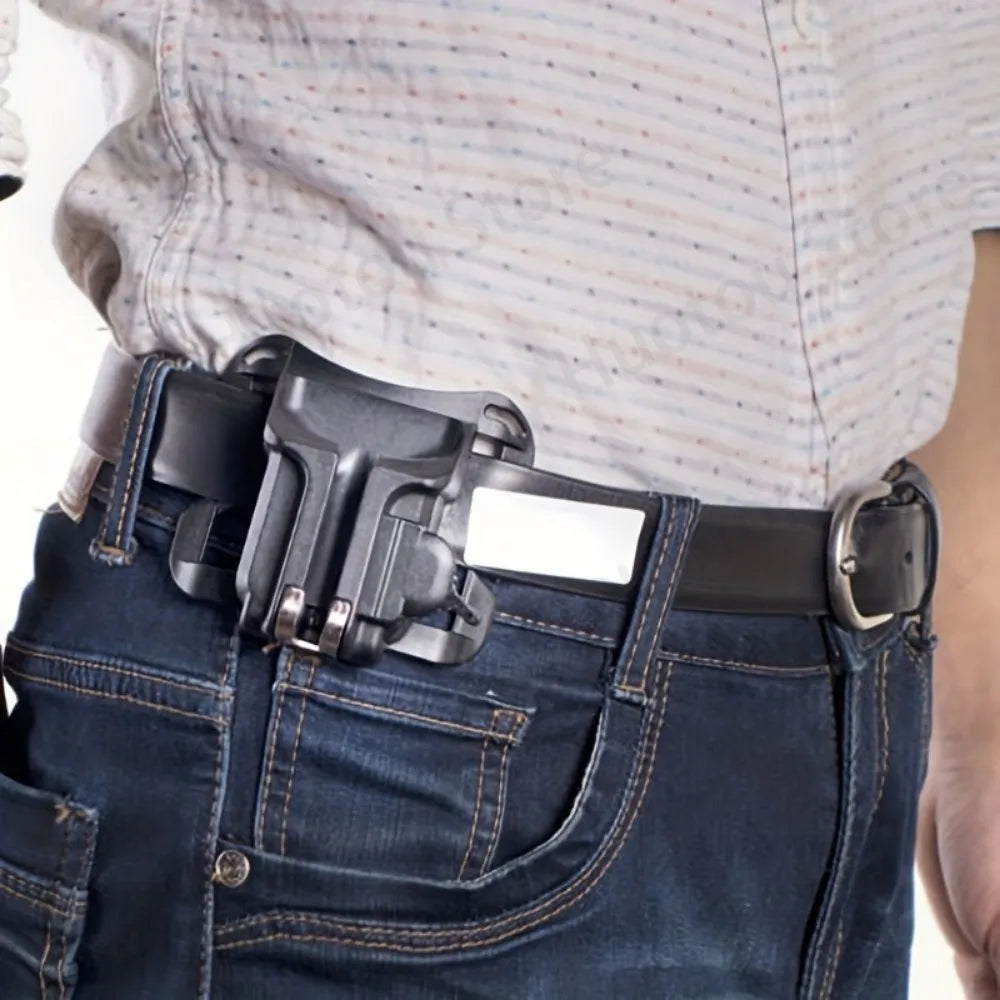 Quick-Release Camera Holster Strap - Waist Belt Buckle Mount Clip for Sony, Canon and Nikon DSLR Cameras
