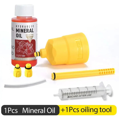 60ML Bicycle Brake Oil Bleed Kit - MTB & Road Bike Brake Repair Tool for SHIMANO, TEKTRO, Avid Series