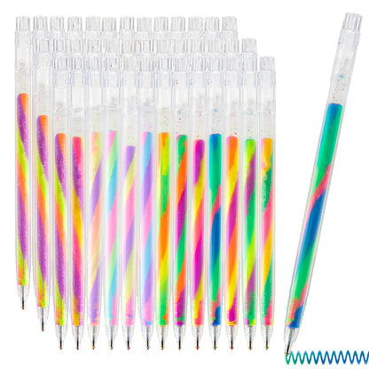 6/12/18-Piece Glitter Gel Highlighter Pen Set - 1.2mm Vibrant Color Pens for Journals, DIY Crafts and Greeting Cards