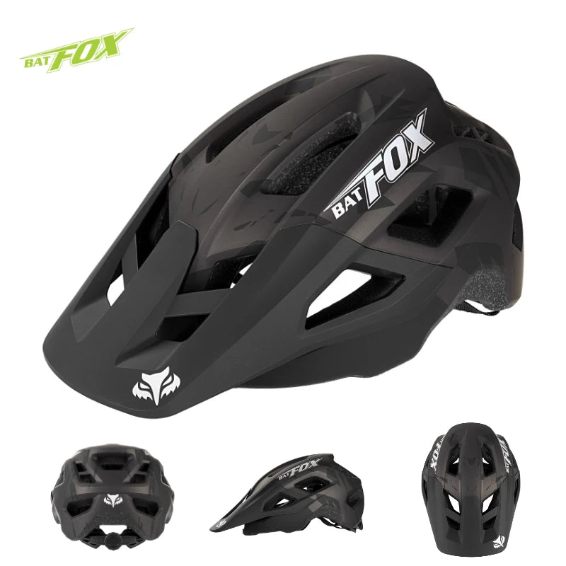 BATFOX Mountain Bike Cycling Helmet for Men – Lightweight MTB Bicycle Safety Helmet for Road & Trail Riding