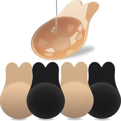 Invisible Nude Push-Up Bra Paste – Sexy Silicone Chest Stickers for Women, Wedding & Daily Use