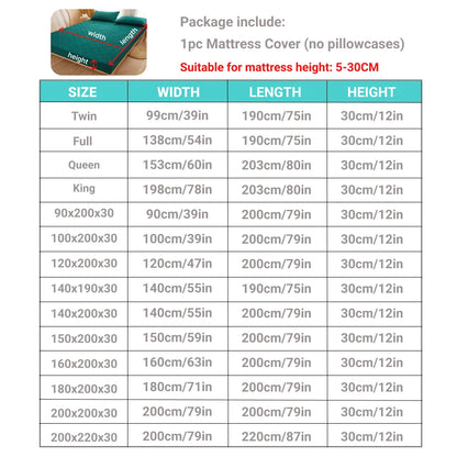 Waterproof Quilted Mattress Protector - Breathable Cover, Anti-Mite & Anti-Bacterial Fitted Bed Sheet ( No Pillowcase )