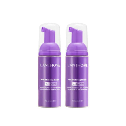 50ML V34 Purple Whitening Toothpaste – Brighten Teeth, Remove Stains & Foam Cleaning for Oral Care
