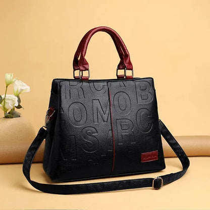 PU Leather Women’s Shoulder Crossbody Bag – Luxury Casual Large Capacity Travel Handbag