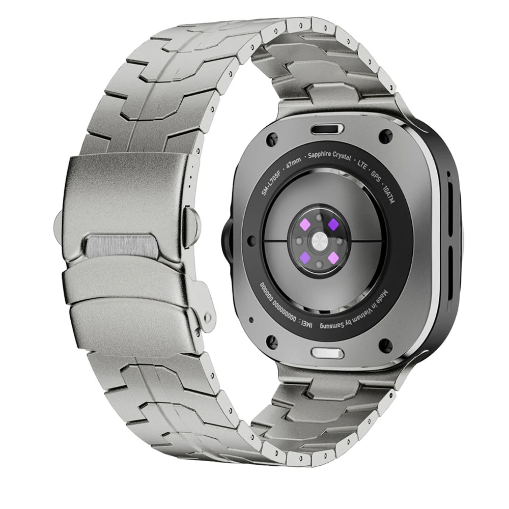 Stainless Steel Strap for Samsung Galaxy Watch Ultra 2025 – Metal Correa Band 47mm No-Gap Bracelet for Men