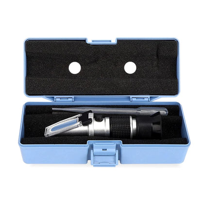 Optimize Honey Quality: 3 in 1 Handheld Honey Refractometer - Measures 58-90% Brix Sugar Concentration, 38-43% Baume Degrees, and 12-27% Water Content