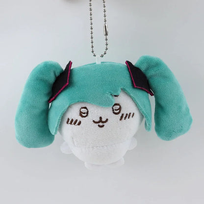Cartoon Fit Hatsune & Chiikawa USAGI Plush Doll – Kawaii Bag Pendant Toy for Girls’ Holiday Gift