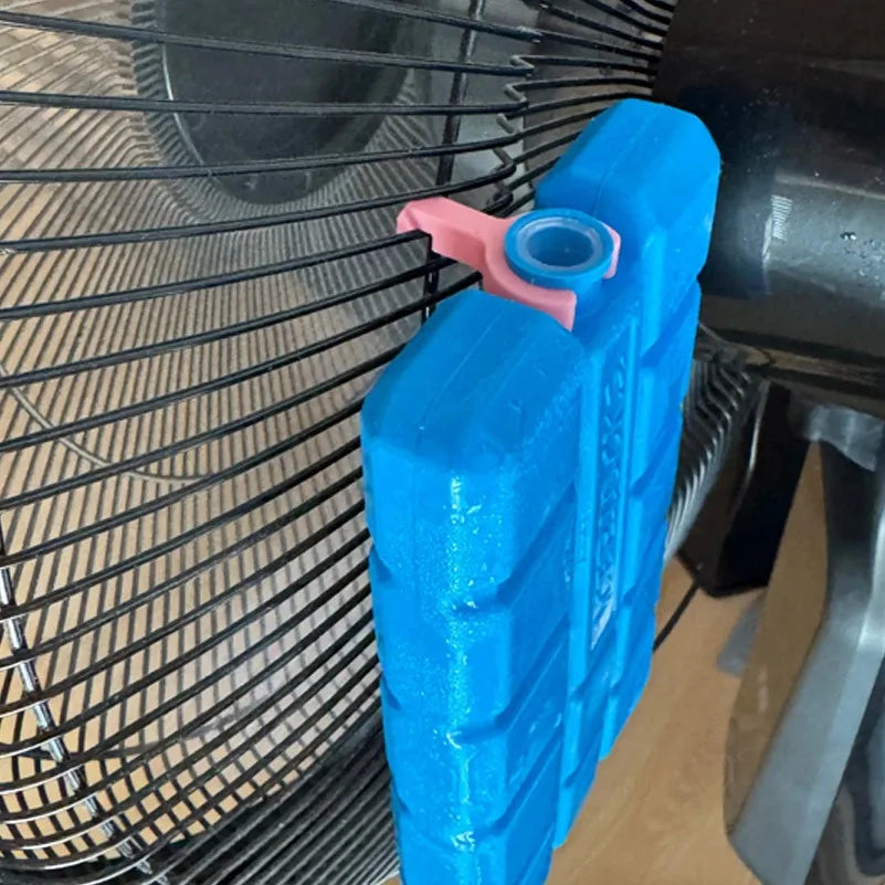 Fan Ice Pack Holders - 6-Piece Clip-On Cooling Accessories for Summer Air Circulation