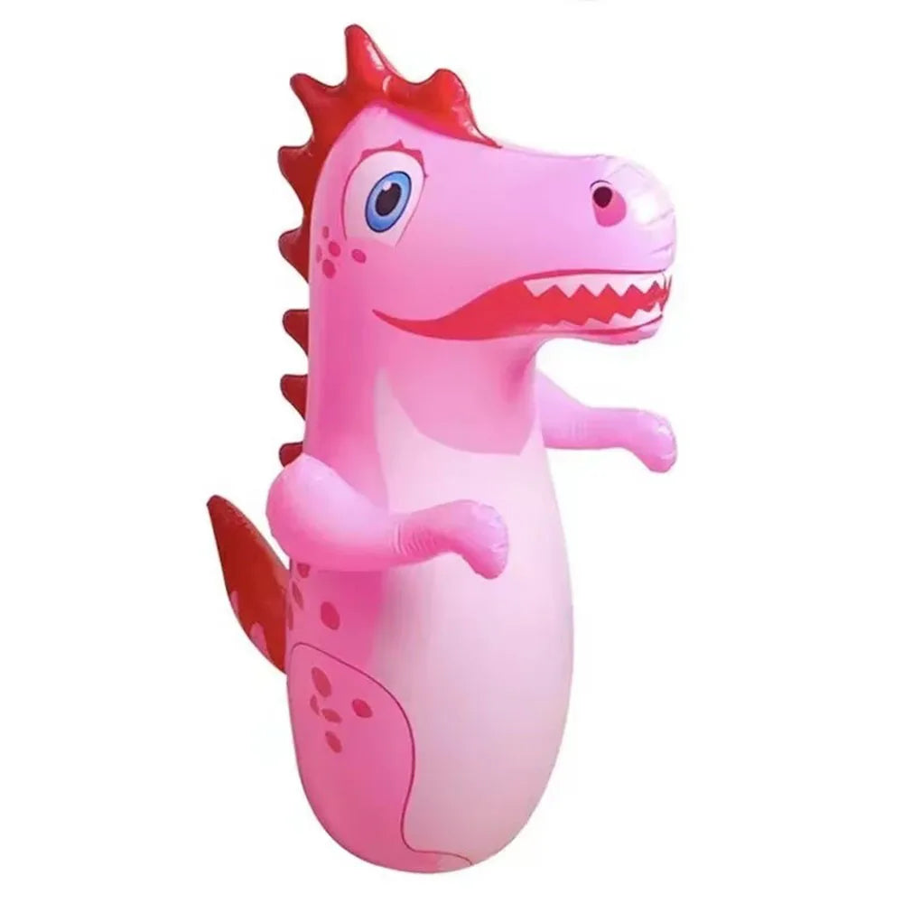 Inflatable Dinosaur Punching Bag - Tumbler Boxing Toy for Kids & Adults Outdoor Activity