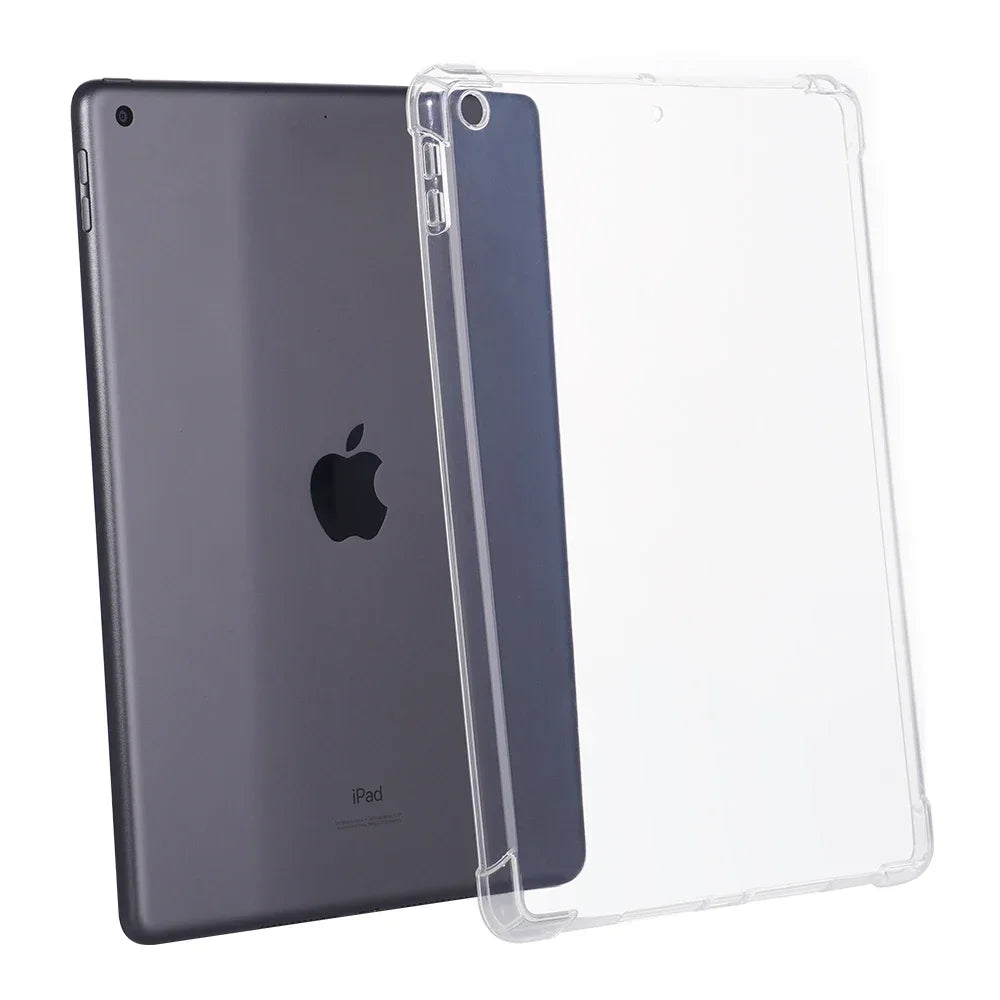 Transparent TPU iPad Case - Flexible Protective Cover for iPad Air, Pro, Mini & 5th–10th Gen Models