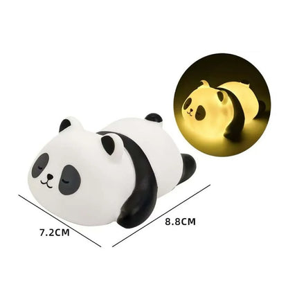Panda LED Night Light - Cute Plastic Bedside Lamp for Kids, Bedroom & Living Room Decor