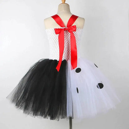 Dalmatians Dog Tutu Dress - Cute Spotted Puppy Costume for Baby Girls & Kids