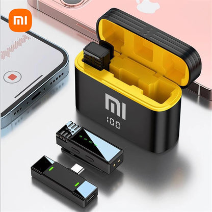 Xiaomi Wireless Lavalier Microphone – Portable Noise-Cancelling Mini Mic for Vlog, Interview, Live Streaming, Audio & Video Recording