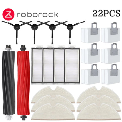 Roborock Q8 Max, Q5 Pro Replacement Parts – Main Brush, Side Brush, HEPA Filter, Mop & Dust Bag Accessories