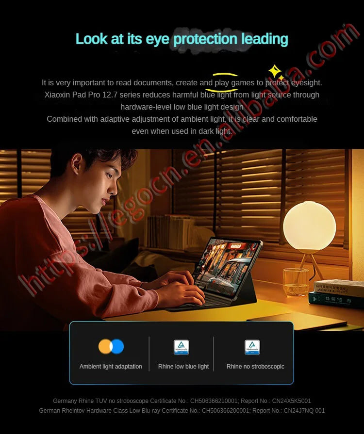 Lenovo Xiaoxin Pad Pro 12.7" 2025 Tablet – Dimensity 8300, 2.9K Resolution, 144Hz Refresh Rate, 10200mAh, WiFi Android