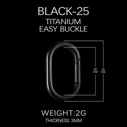 Luxury Titanium Key Ring Quickdraw — Lightweight EDC Carabiner Keychain for Men & Women