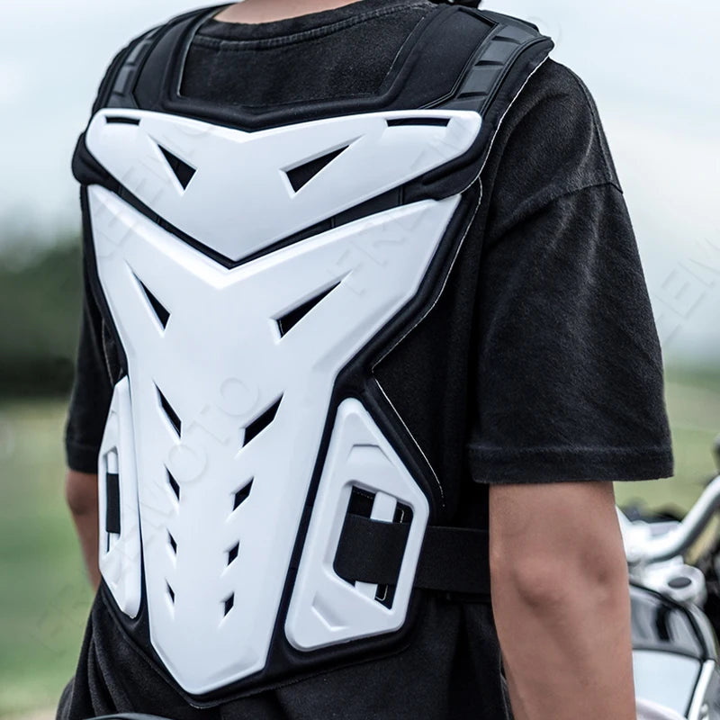 SULAITE Motocross Body Armor Jacket – Motorcycle Moto Vest with Back & Chest Protector, Off-Road Dirt Bike Gear