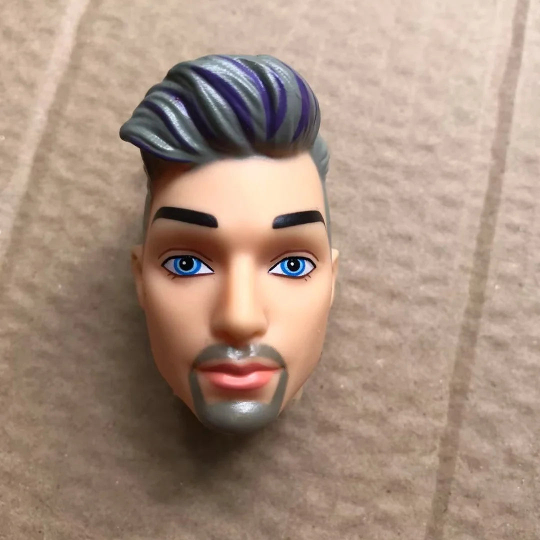 1/6 Male Doll Heads – DIY Ken Doll Parts for Beige Skin Dolls Accessories