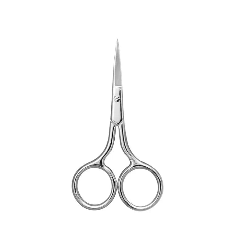 European-Style 9CM Makeup Scissors – Compact Stainless Steel Eyebrow, Nose Hair & Nail Trimming Tool