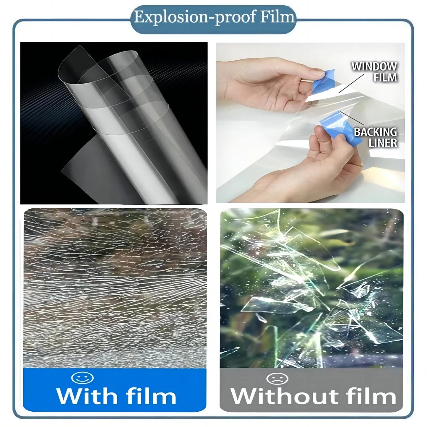 Solar Reflective Window Film - Insulation Privacy Glass Tint Sticker with 99% UV Protection for Home & Office Windows