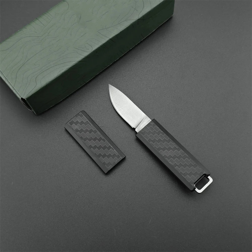 Mini Fixed Blade Knife 2425 – 8Cr13Mov Steel Blade with Nylon Fiber Handle for Outdoor EDC, Survival, Camping & Hunting